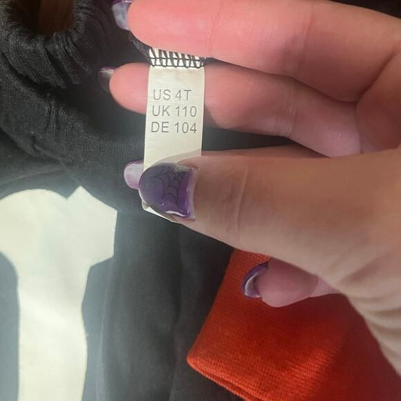 Glow in the dark Halloween skeleton bones candy pajama long sleeve 100%cotton 4t - Picture 3 of 5